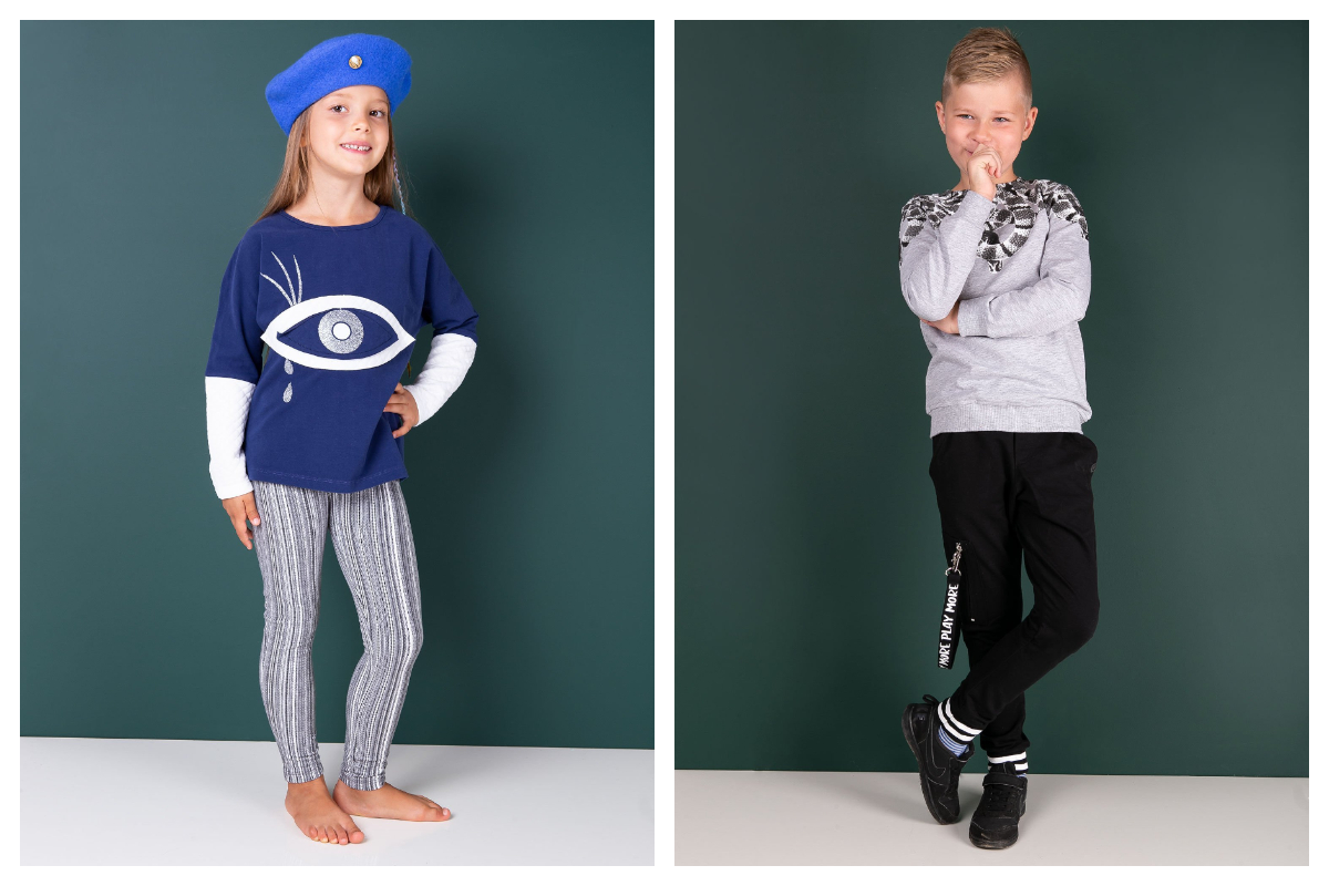 modna kolekcja dziecięca na jesień dla chłopca i dziewczynki